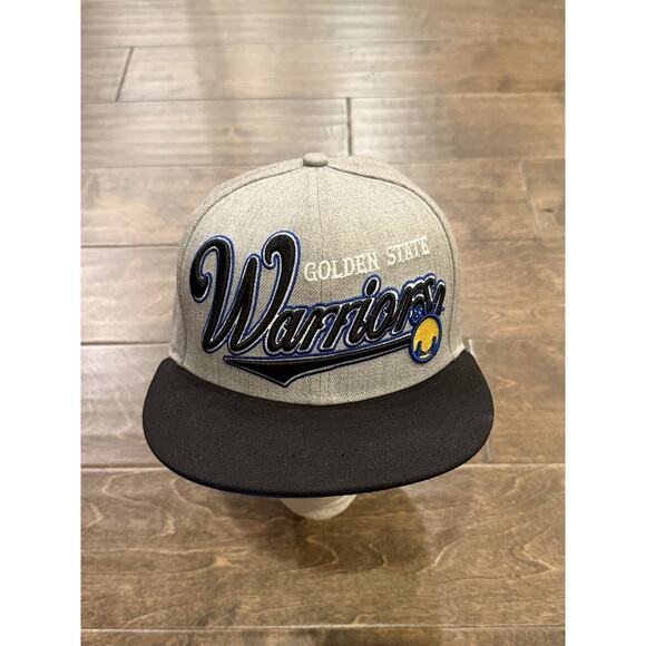 New Era 9Fifty Mens Gray Black NBA Golden State Warriors Hardwood Classic Hat - Picture 2 of 8